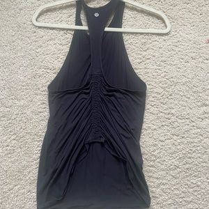 Black cinched tank